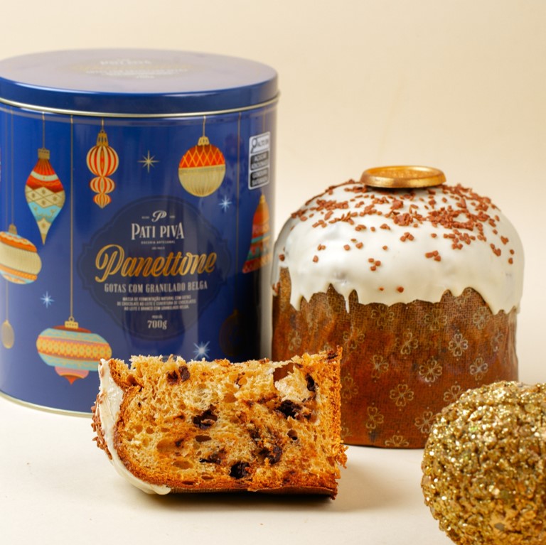 Panettone Gotas de Chocolate - Com Granulado Belga