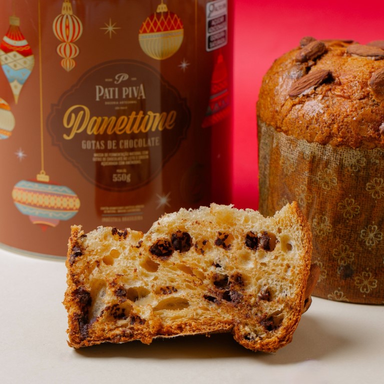 Panettone na Lata - Gotas de Chocolate