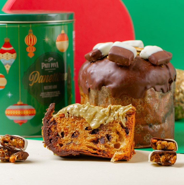 Panettone Recheado - Puxa Puxa de Pistache