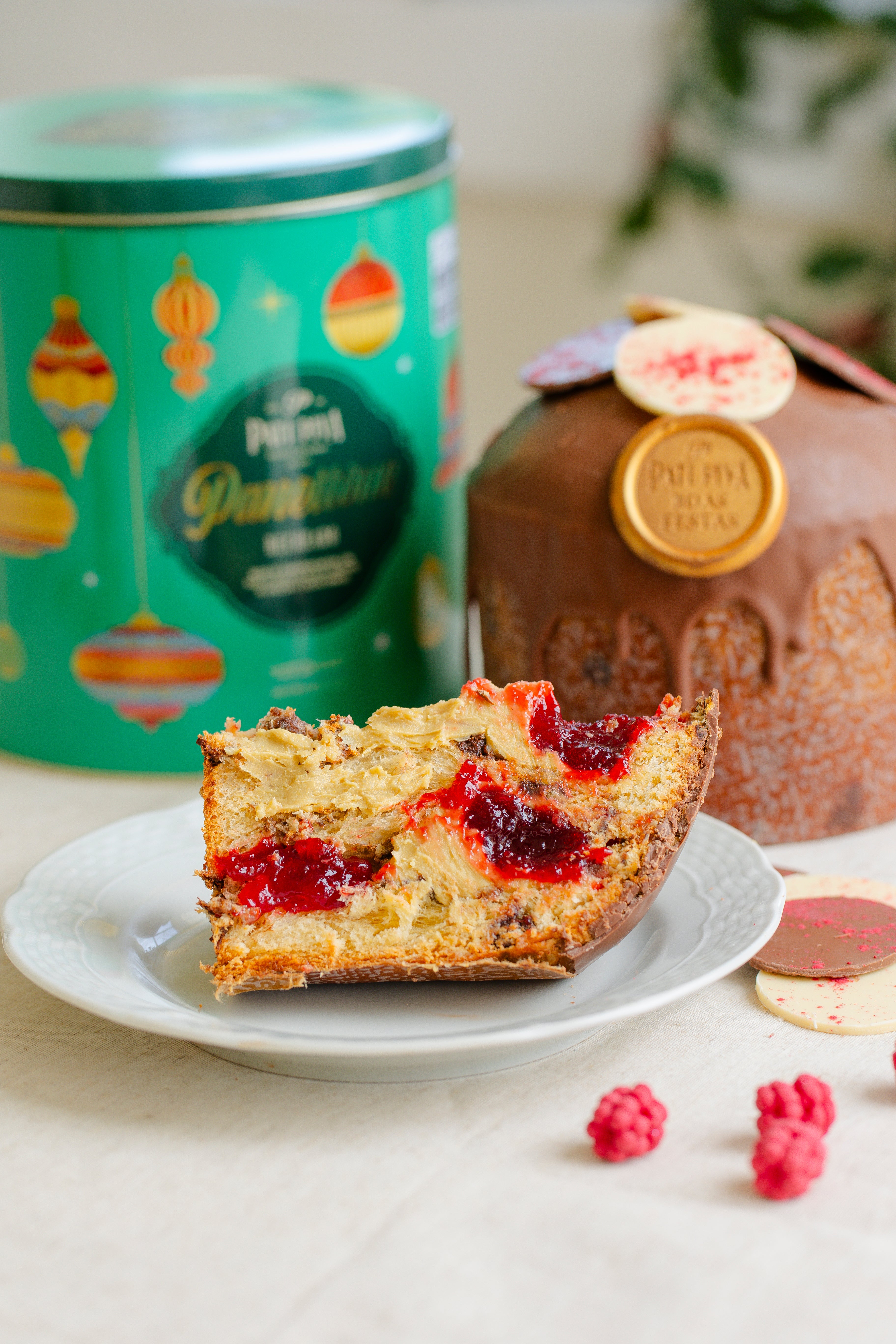 Panettone Recheado Framboesa e Limão