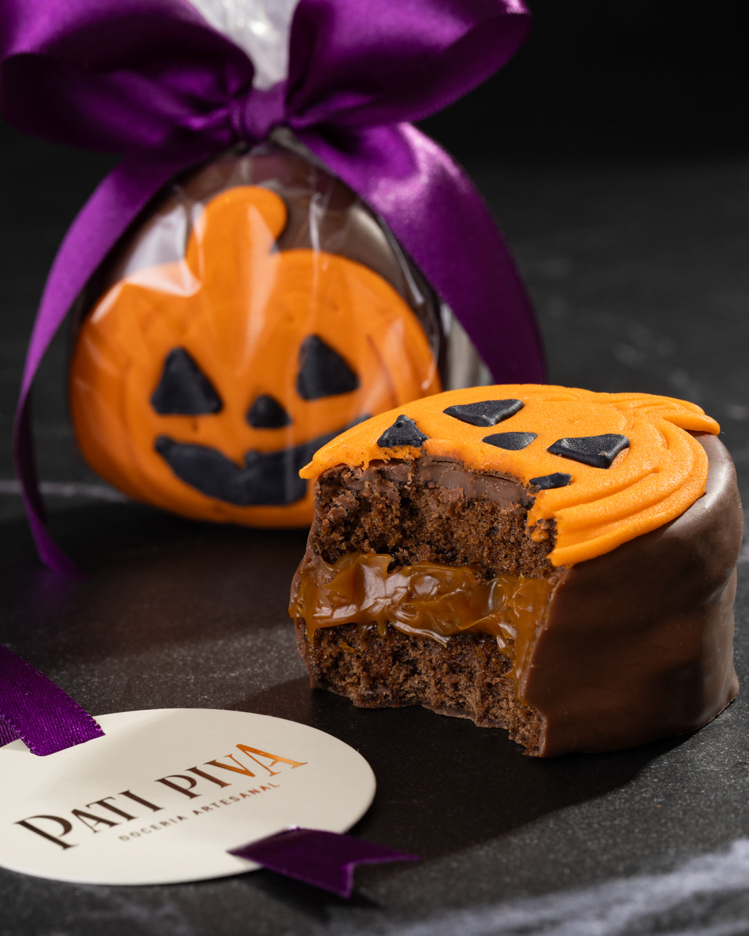 Pão de Mel Halloween - Brigadeiro