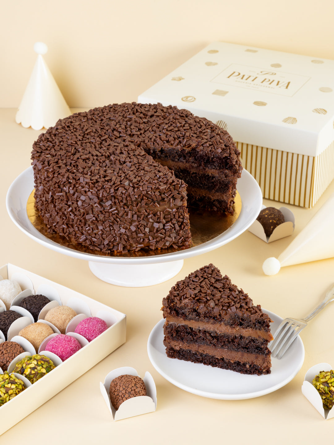 Bolo de Chocolate com Gianduia Crocante - UN