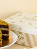 Caixa Bolo Loja Pati Piva Papel Off White - Dourado