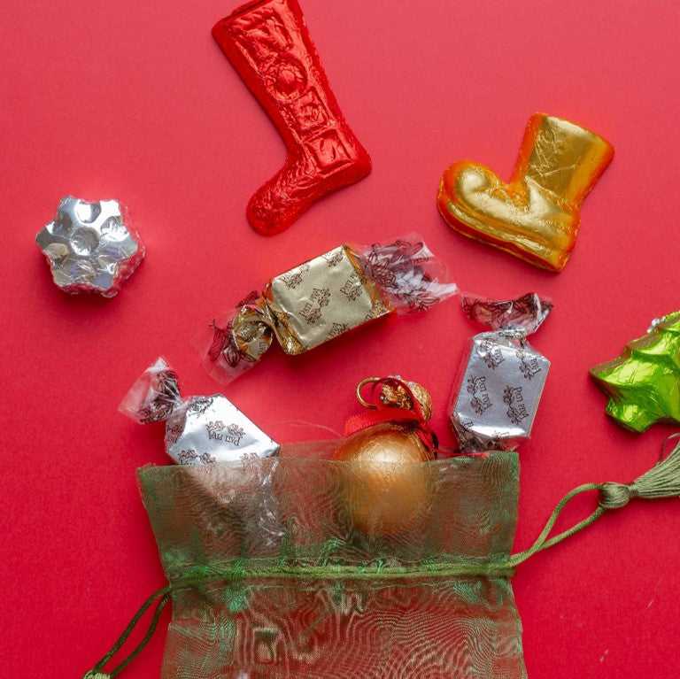 Saquinho de Natal - Com Papai Noel e Bombons