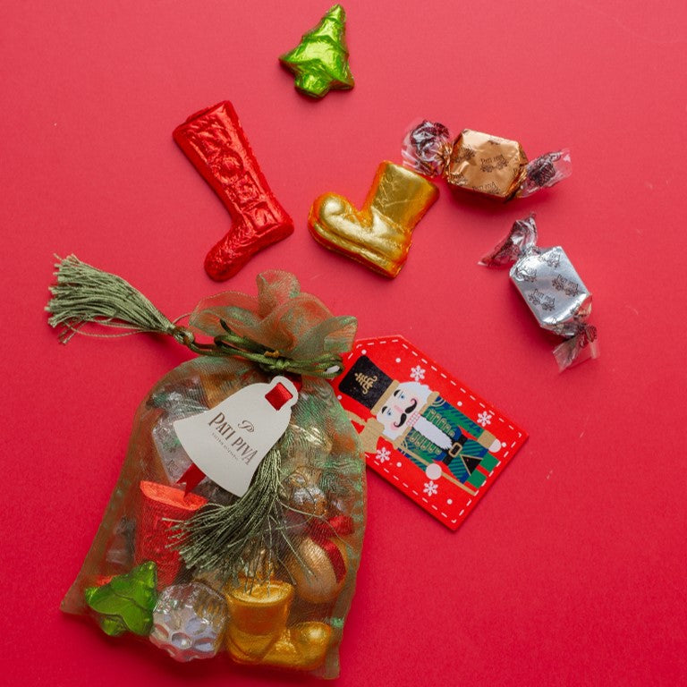 Saquinho de Natal - Com Papai Noel e Bombons