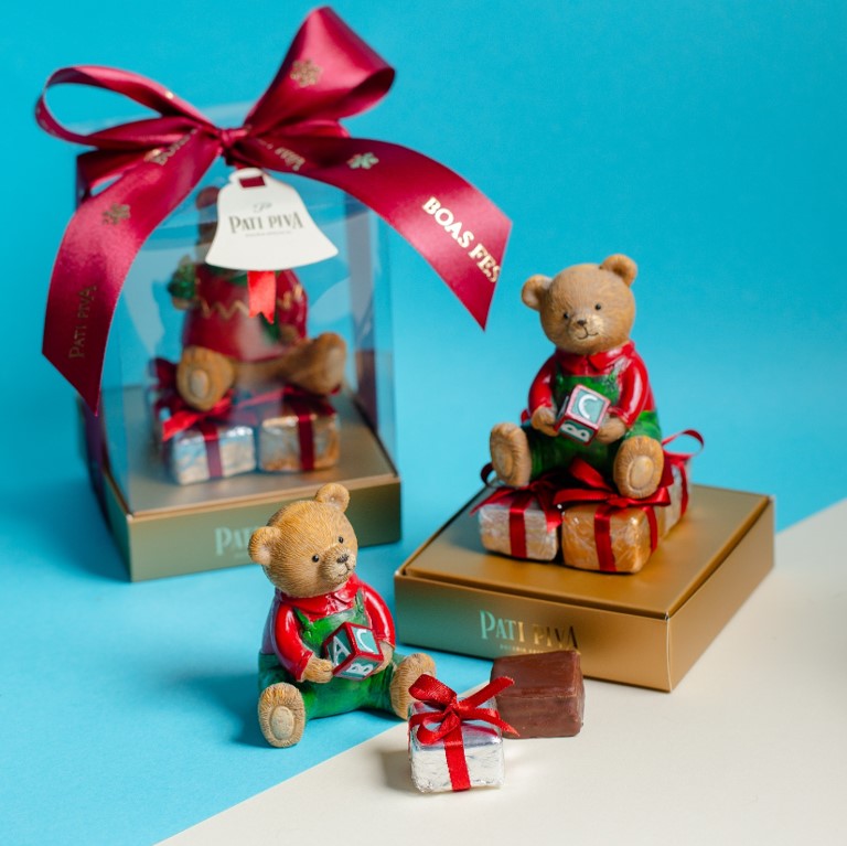 Ursinho de Brinquedo - Com Waffer Presentinho