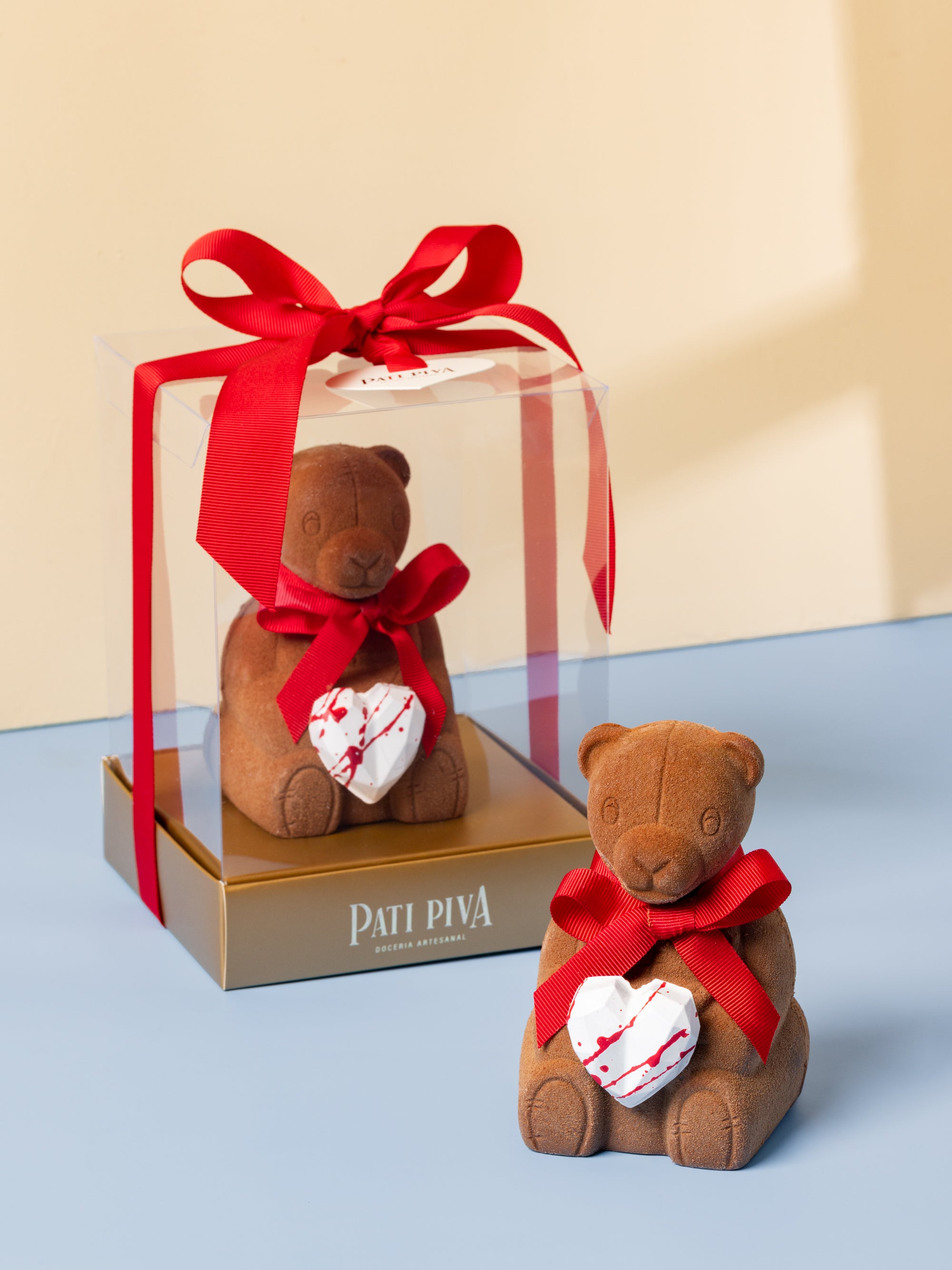 Urso de Chocolate - Recheado de Brigadeiro