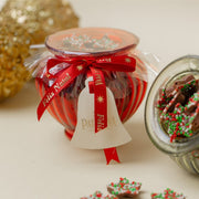 Vasinho de Natal Vermelho - Com Estrelas de Chocolate
