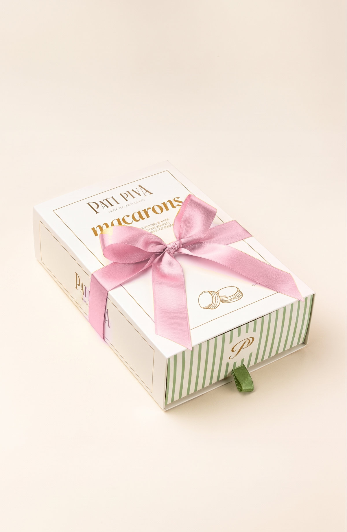 Combo Gaveta + Caixa 10 Macaron Framboesa - Outubro Rosa