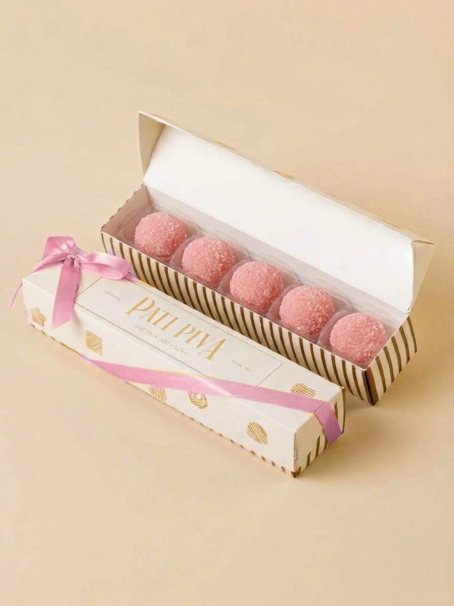 Tubete com 5 Trufas Champagne Rose - Outubro Rosa